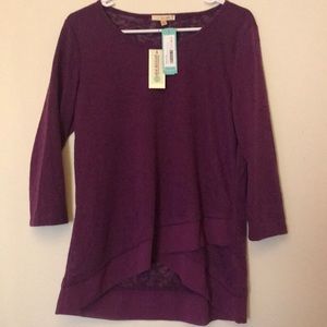 NWT, Skies are Blue medium top, purple